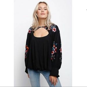 (NWOT) Free People | Black Lita Top